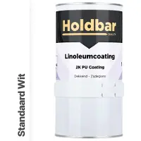 Holdbar Linoleumcoating Wit (Witste kleur) 1 Kg - Linoleum Verf - Alle Kleuren - Vloerverf - Krasvast - UV-bestendig - Vergeelt niet - Gemakkelijk Schoonmaken - 2 Componenten