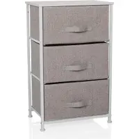 Hjh LIVING Kast FOLDRESS M 45x30x95cm 3 vakken grijs