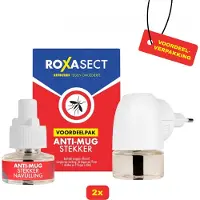 Roxasect Voordeelpak Anti-Mug Stekker (Inhoud: Anti-Mug Stekker + 2 Navullingen) - 2 stuks