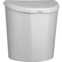 Brunner Pillar XL Hangende Prullenbak - Grijs - 10 Liter - Kunststof - Met Deksel - Voor Caravan & Camper