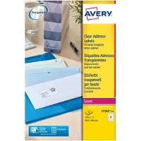 Avery Clear Address Label - Laser - L7563