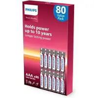 Philips Power Alkaline - AAA Batterijen - 80 stuks