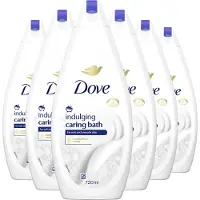 Dove - Caring Bath Badcrème - Indulging Cream - 6 x 720 ml - Voordeelverpakking