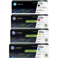 HP 220X & 220A - Originele LaserJet Tonercartridges - Zwart/Cyaan/Magenta/Geel - 4 Pack