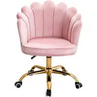 Russle Velvet Schelp Bureaustoel