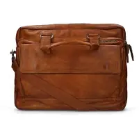 Manfield Laptoptas cognac