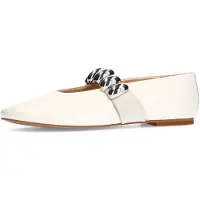 Sacha Ballerina lichtgrijs / wit