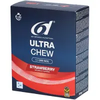 6D Sports Nutrition Ultra Chew Aardbei 6x60 g Reep