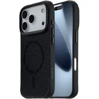 IMoshion Rugged Hybrid Carbon Case met MagSafe voor de Apple iPhone 17 Pro - Zwart