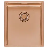 Reginox New York spoelbak 34x40+18x40 (L) OKGD Comfort vlakbouw, onderbouw, vlakopbouw Copper II R39212 LEVERBAAR WEEK 30