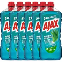 Ajax Allesreiniger - Eucalyptus geur - 6 flessen x 1.25L