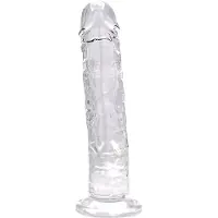 Power Escorts N12185 – Transparante Realistische Dildo met Zuignap – 25,5 cm