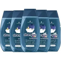 Schwarzkopf Shampoo & Douchegel Kids Blueberry - Voordeelverpakking 5 x 250 ml