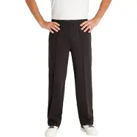 Hajo Comfortabele herenbroek met vouw zwart | Maat 60