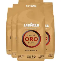 Lavazza Qualità Oro Koffiebonen - 100% Arabica Koffie Bonen - Intensiteit 5/10 - 4 x 1 kg