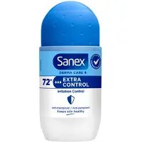 Sanex 6x Deodorant Roller Dermo Extra Control 53 Ml