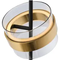 Brilliant LED-vloerlamp Inside, dimbaar, alu / grijs / zink, Woon-/ Eetkamer, metaal, LED vloerlamp