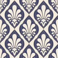 Rasch Barok behang 240139 blauw creme goud
