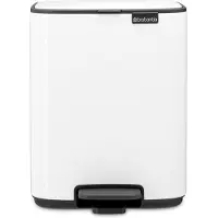 Brabantia Bo Pedaalemmer - 7 liter - Badkamer - White