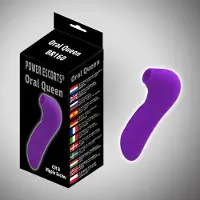 Power Escorts Oral Queen Paarse klitoris Vibrator - Oplaadbaar - 10 Mode