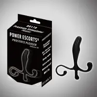 Power Escorts - Prostate pleaser - Prostate plug - Anaal plug - Butt plug - 12,5 cm - dia 2,5 cm - Black - gave Cadeaubox - stevig materiaal