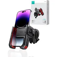 JOYROOM Telefoonhouder Fiets & Motor – Universeel 4.7-7 inch – 360° Draaibaar – Schok- en Trillingsdemping – Zwart/Rood – Model JR-ZS266