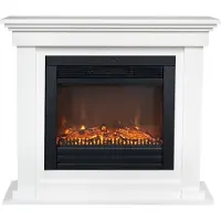 Xaralyn Elektrische haard - Flex ELU-HLW - wit hout - 1400 Watt verwarming - met afstandsbediening - haardombouw inclusief inbouwhaard - schouw