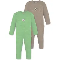 Normani Rompertje/body 'Waverly' donkerbeige / groen
