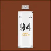 Montana Colors MTN94 Bruine spuitbus - 400ml lage druk en matte afwerking spuitverf - Graffiti verf voor vele doeleinden zoals voor diy, klussen, graffiti, hobby en kunst