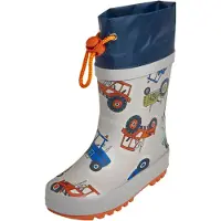 Playshoes Regenlaarzen marine / lichtblauw / lichtgrijs / donkeroranje
