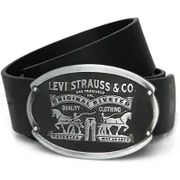 Levis Accessories Riem 'Billy' zilvergrijs / zwart