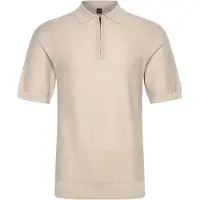 HUGO BOSS Boss orange kancello poloshirt rits beige effen