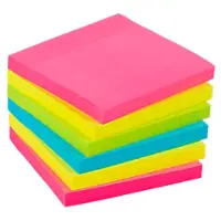 Viking Extra Super Sticky Notes 76 x 76 mm Kleurenassortiment 6 blokken à 90 Vellen