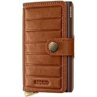 Secrid Miniwallet Emboss Lines V2 cognac