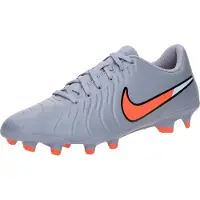 Nike Voetbalschoen 'Tiempo Legend 10 Club MG' smoky blue / oranje / zwart / wit