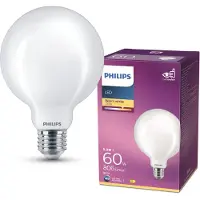 Philips LED E27 Globelamp Mat glas - 60W - Warmwit licht