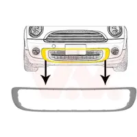 VAN WEZEL 0508597 Ventilatiegrille, bumper