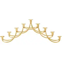 Georg Jensen Harmony menorah kandelaar Goudkleurig roestvrij staal