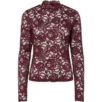 Y.A.S Blouse 'YASLacey' wijnrood