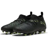 Puma Future 8 Match Gras / Kunstgras Voetbalschoenen (MG) Kids Zwart Donkergroen Lichtgroen