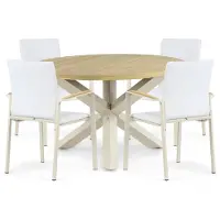 Lifestyle Garden Furniture Lifestyle Brandon/Rockville 120 cm dining tuinset 5-delig