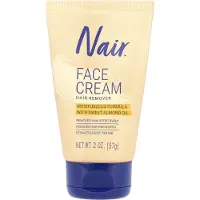 Nair , Haarverwijderaar, Vochtinbrengende Gesichtscreme, Voor de bovenlip, kin en gezicht, 2 oz (57 g)