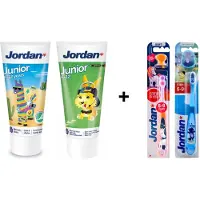 Jordan Tandpasta – Junior - 6-12 jaar & Tandenborstels – Step 3 - 6-9 jaar