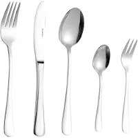 Esmeyer Sylvia" vork, set van 6, chroom roestvrij staal, Bestek, Zilver