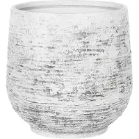 Beliani DIONI - Plantenbak - Grijs - 48 cm - Klei-vezelmengsel