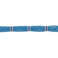 Behave - blauwe choker ketting met kralen - zomerse festival look
