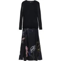 Desigual Jurk lichtblauw / poederroze / zwart