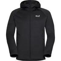 Jack Wolfskin Funktionele fleece-jas 'PEAK DISTRICT' zwart / wit