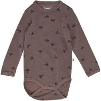 Hummel Rompertje/body mauve / zwart