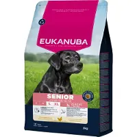 Eukanuba 3x Hondenvoer Droog Life Care Dog Senior Large Kip 3 kg